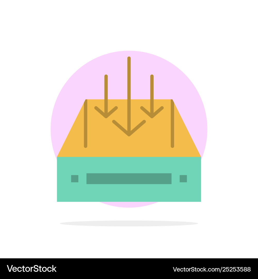Inbox mail box container delivery parcel abstract Vector Image