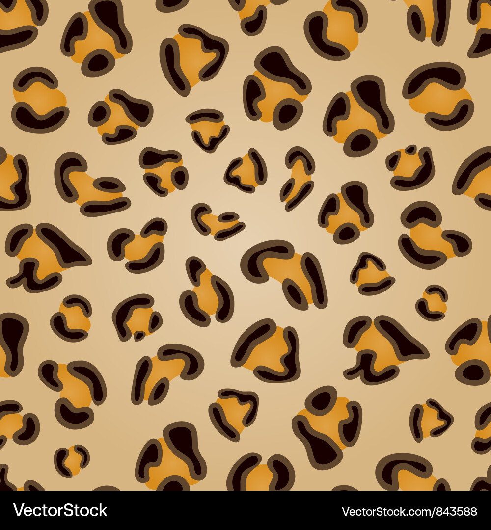 Leopard Seamless Pattern vector image