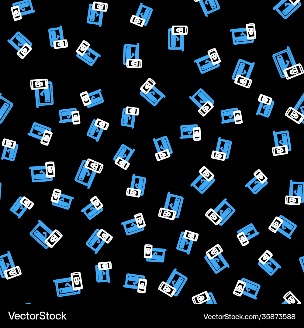 Line multi factor two steps authentication icon Line multi factor two steps authentication icon vector image