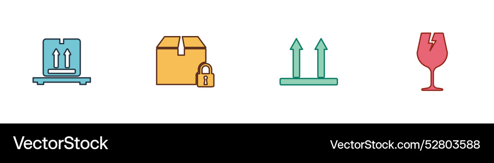 Set cardboard boxes on pallet locked package Set cardboard boxes on pallet locked package vector image