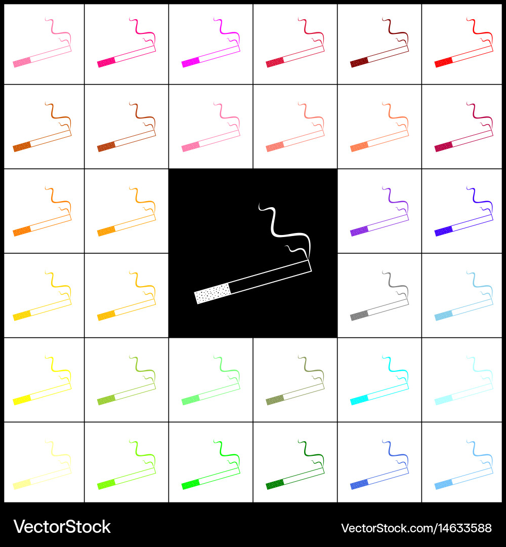 Smoke Icon - Simple Illustration Vector Image