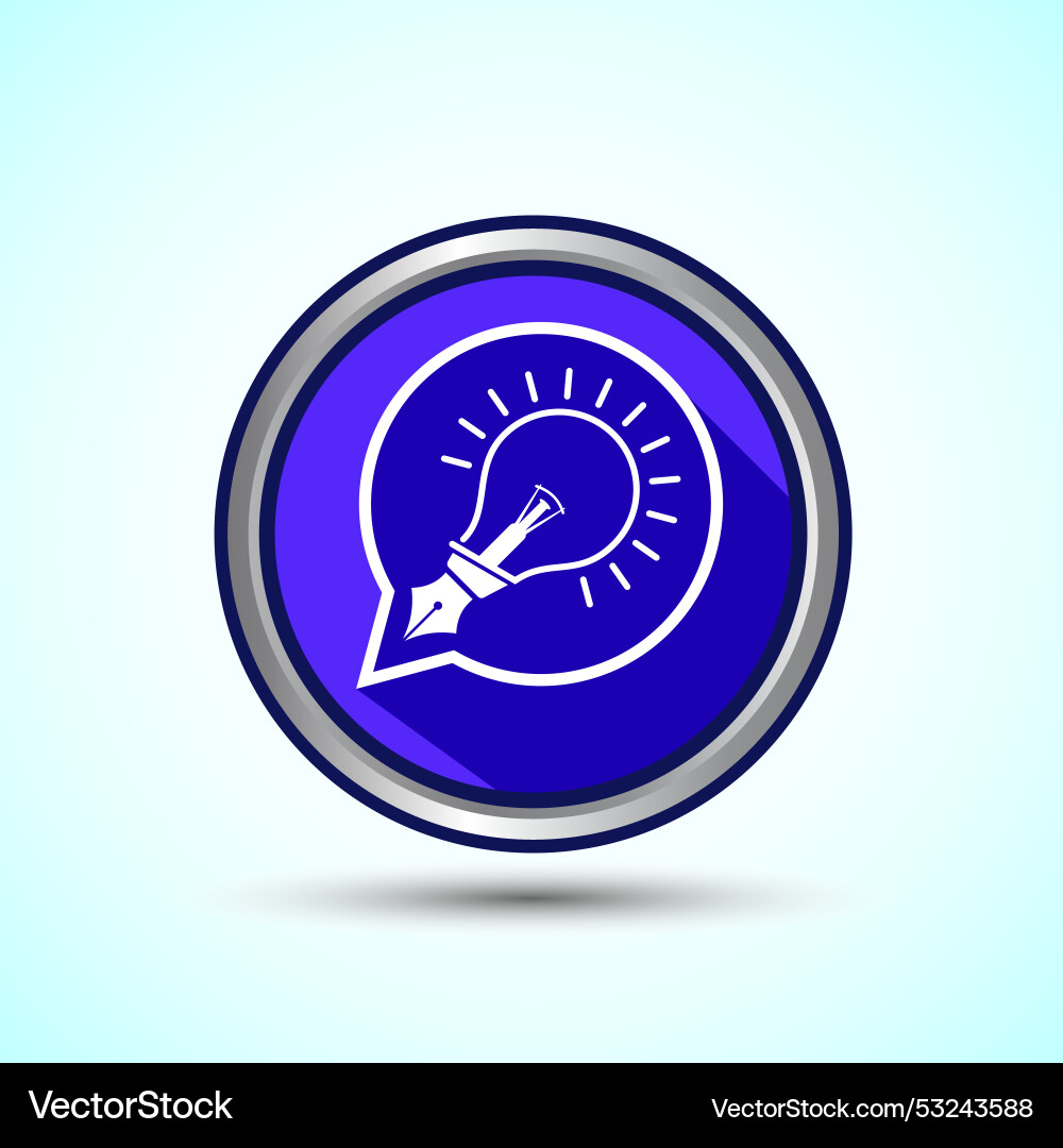 Tips icon button design and tricks Tips icon button design and tricks Vector Image