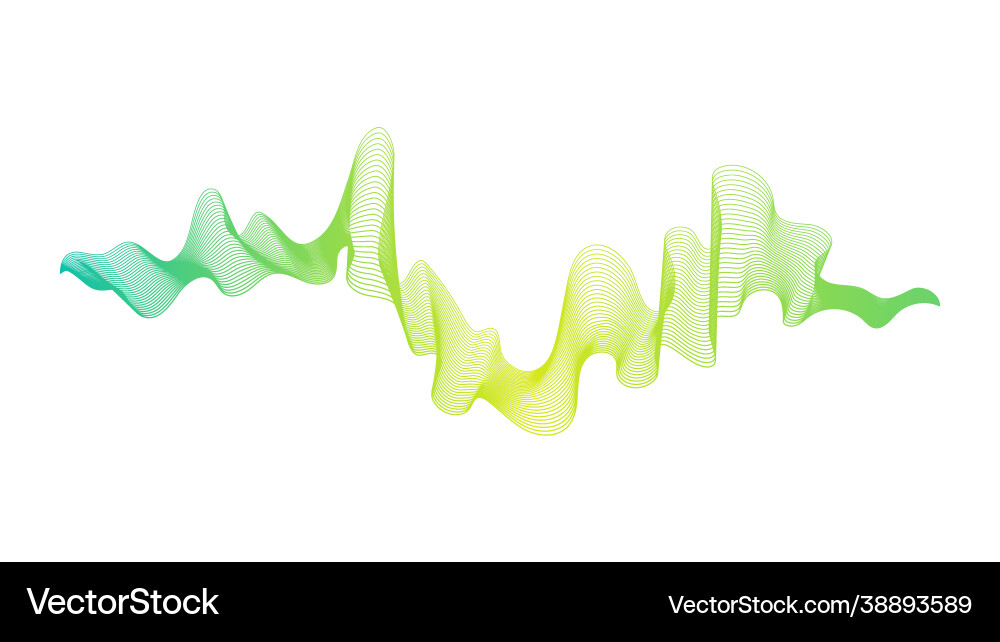 Abstract backdrop with wave gradient lines Vector Image