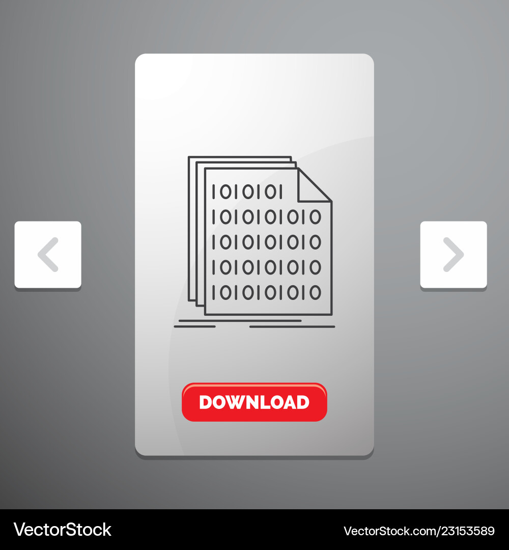 Binary Code Data Icon vector image