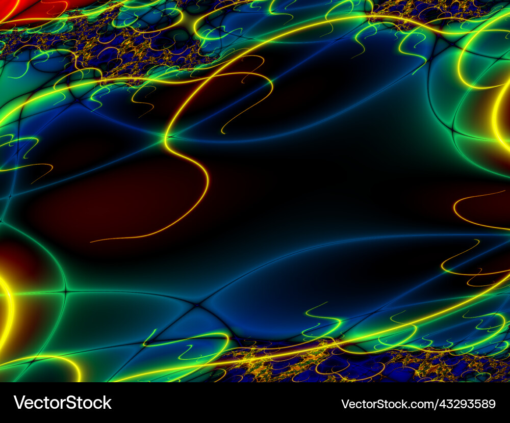 Bright abstract pattern of and luminous Vector Image