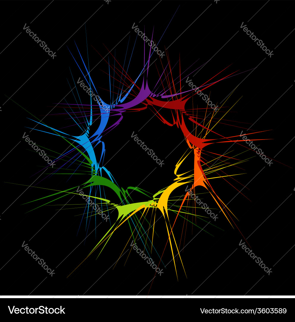 Fractal design element or banner for web vector image