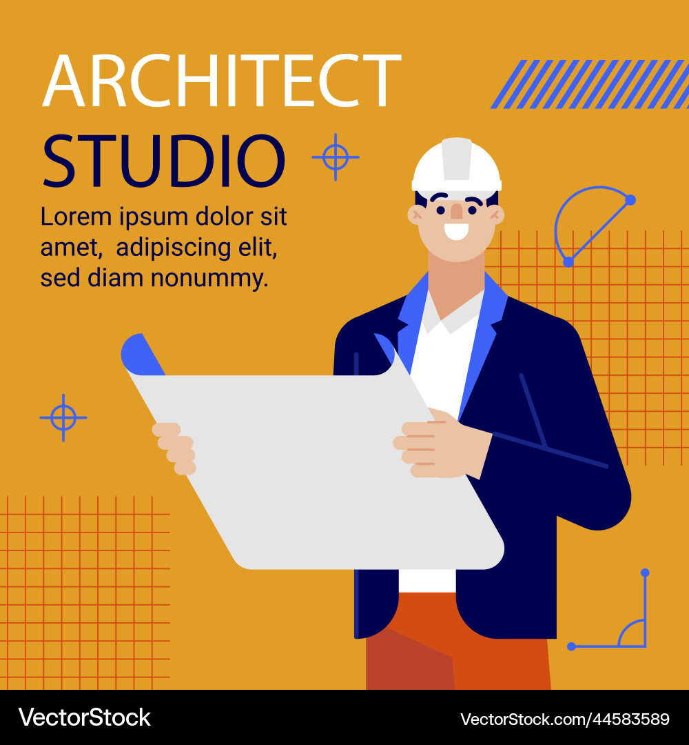 Minimal architecture project posts Minimal architecture project posts vector image