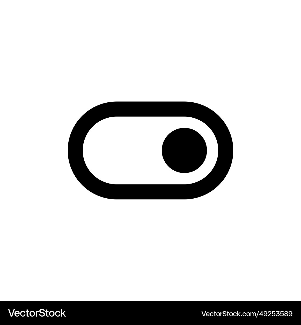 On off switch power line web or mobile interface Vector Image