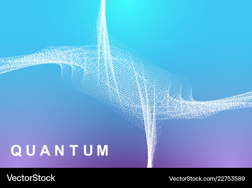 Quantum computer technology concept deep learning Quantum computer technology concept deep learning vector image
