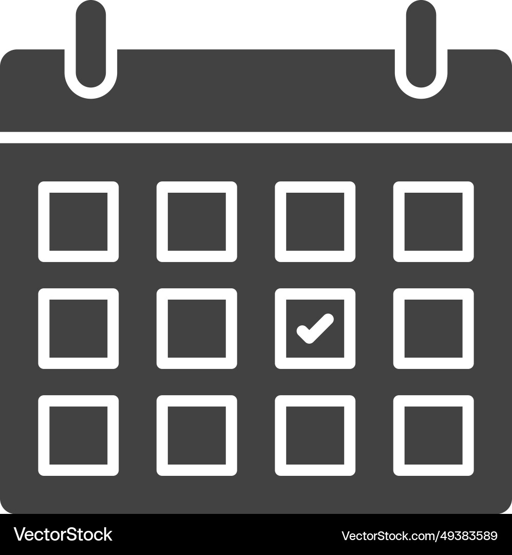 Scheduled event icon image vector image