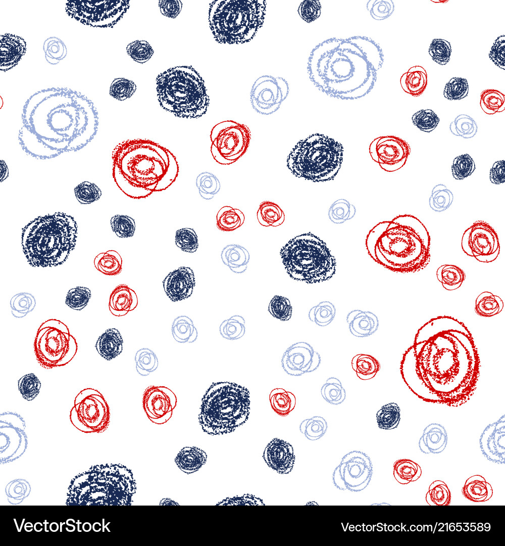 Seamless pattern with brush circle Seamless pattern with brush circle vector image