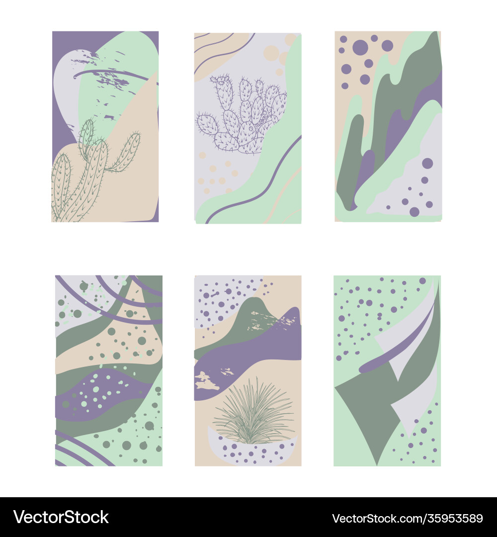 Set abstract backgrounds in minimal style Set abstract backgrounds in minimal style vector image