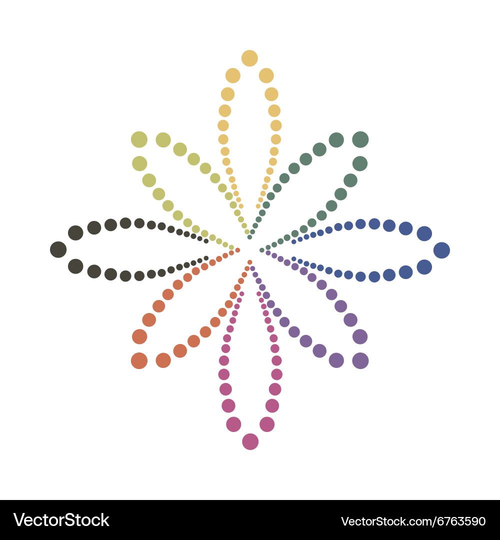 Abstract colorful shape design element vector image
