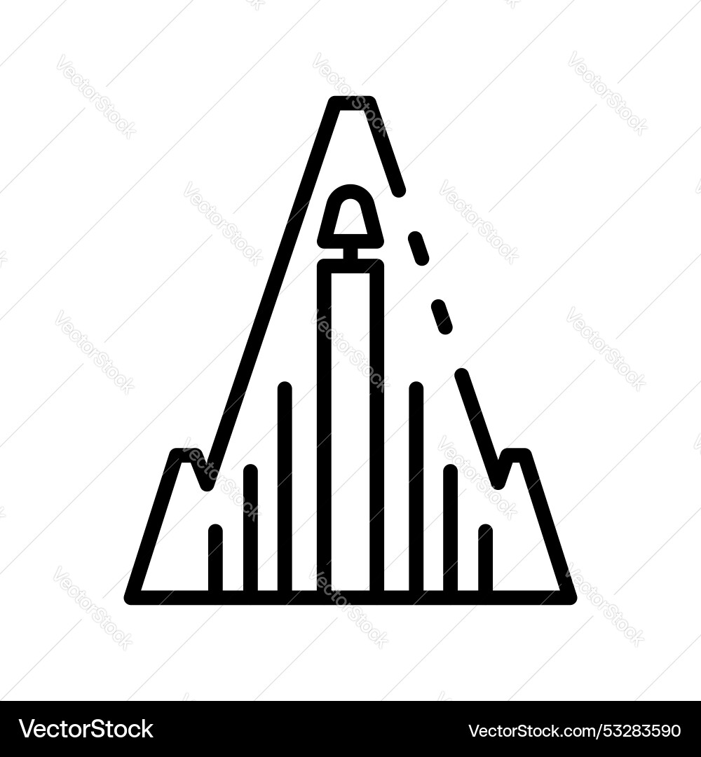 Building icon outline style design isolated Building icon outline style design isolated Vector Image
