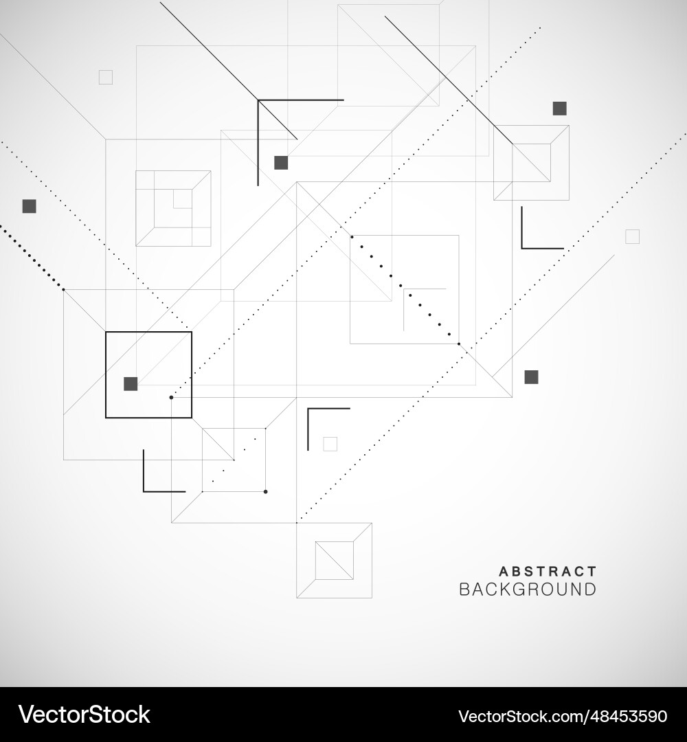 Digital geometric tech elements abstract Digital geometric tech elements abstract Vector Image