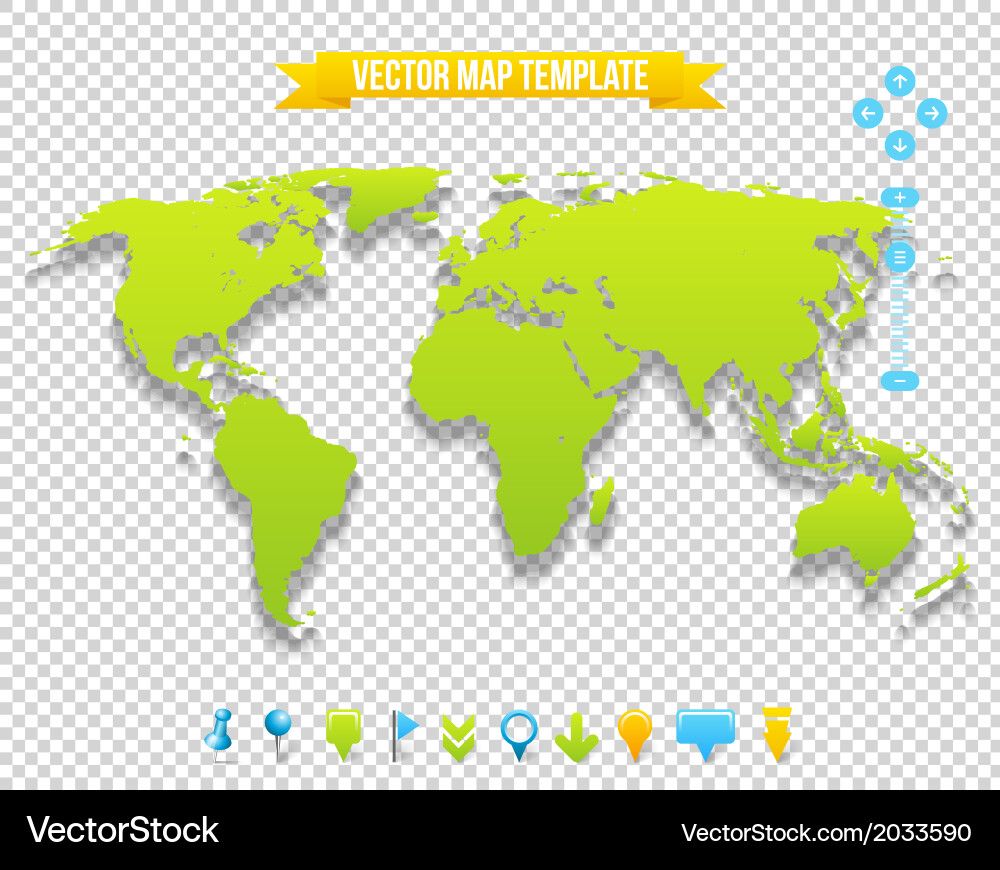 Map template vector image