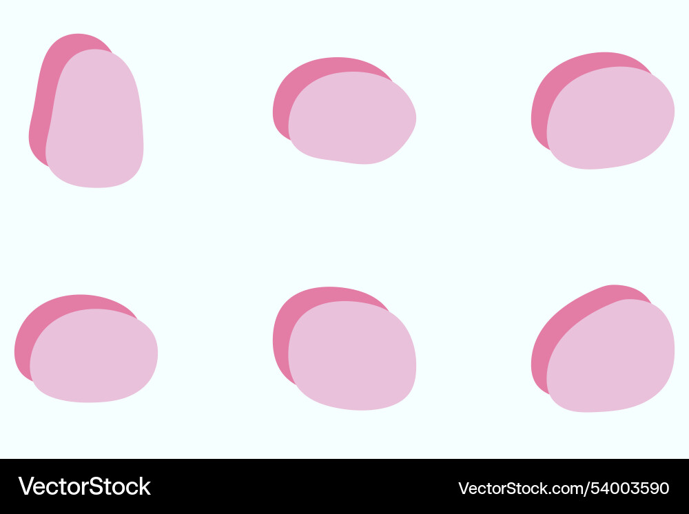 Simple blob abstract shape design set vector image