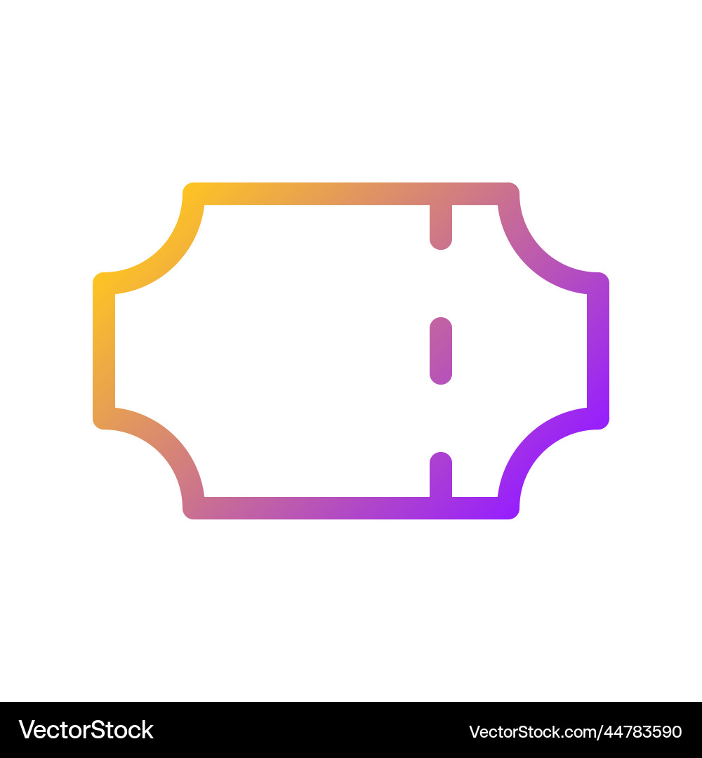 Ticket booking pixel perfect gradient linear ui Ticket booking pixel perfect gradient linear ui vector image