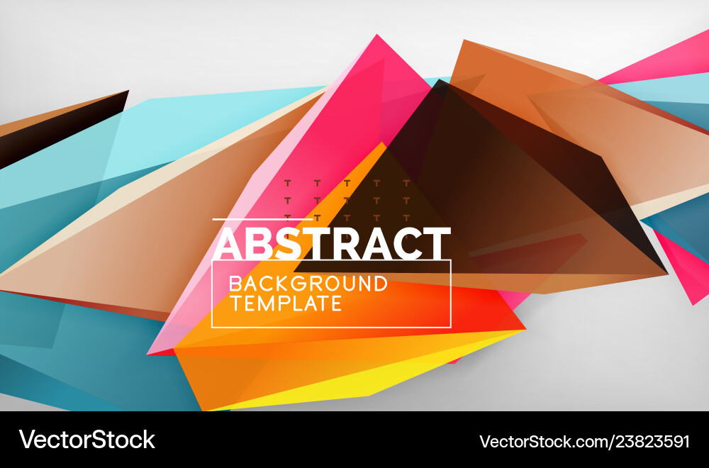 3d geometric triangular shapes abstract background 3d geometric triangular shapes abstract background Vector Image