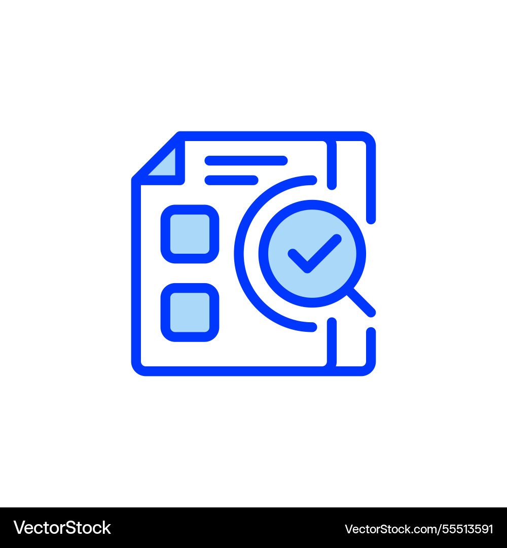 Audit checklist filled line icon linear style Audit checklist filled line icon linear style vector image