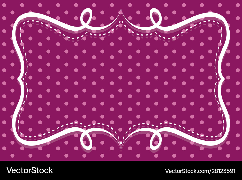 Background template with polka dot patterns vector image