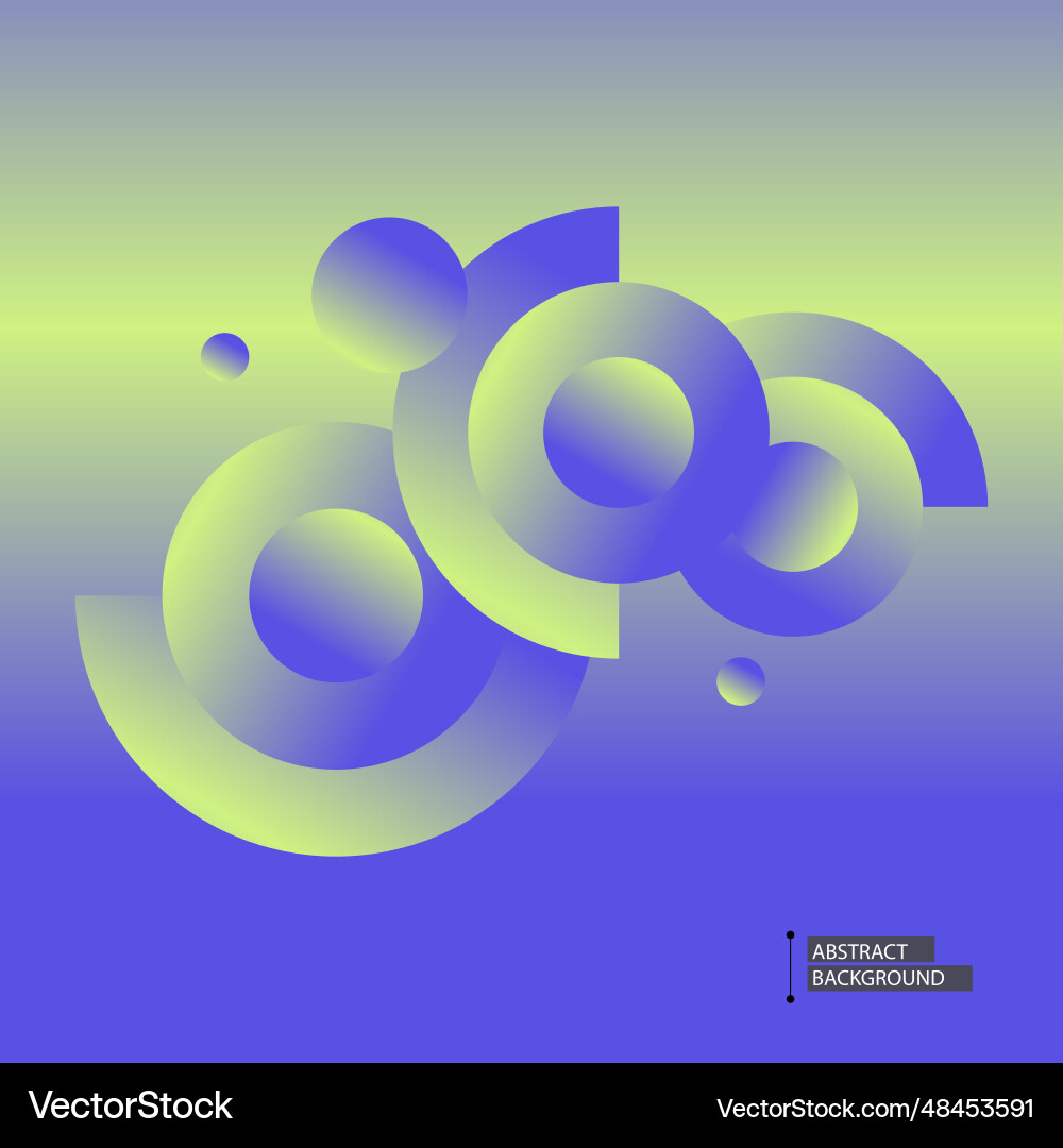 Circles gradient design minimal modern Circles gradient design minimal modern vector image