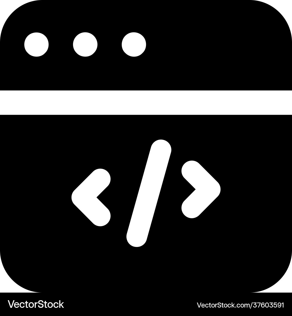 Coding website vector image