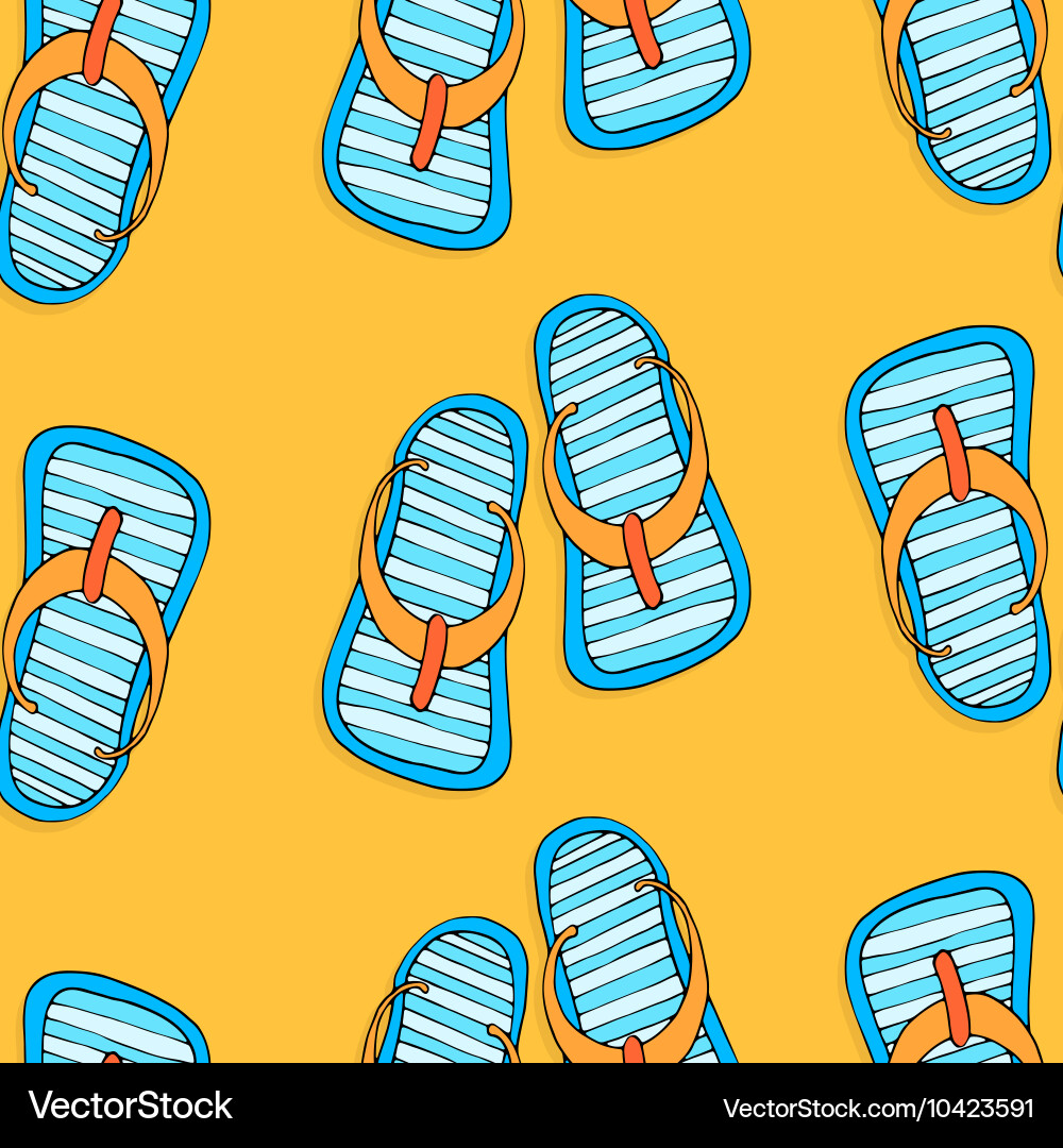 Flip flop patterned background vector image