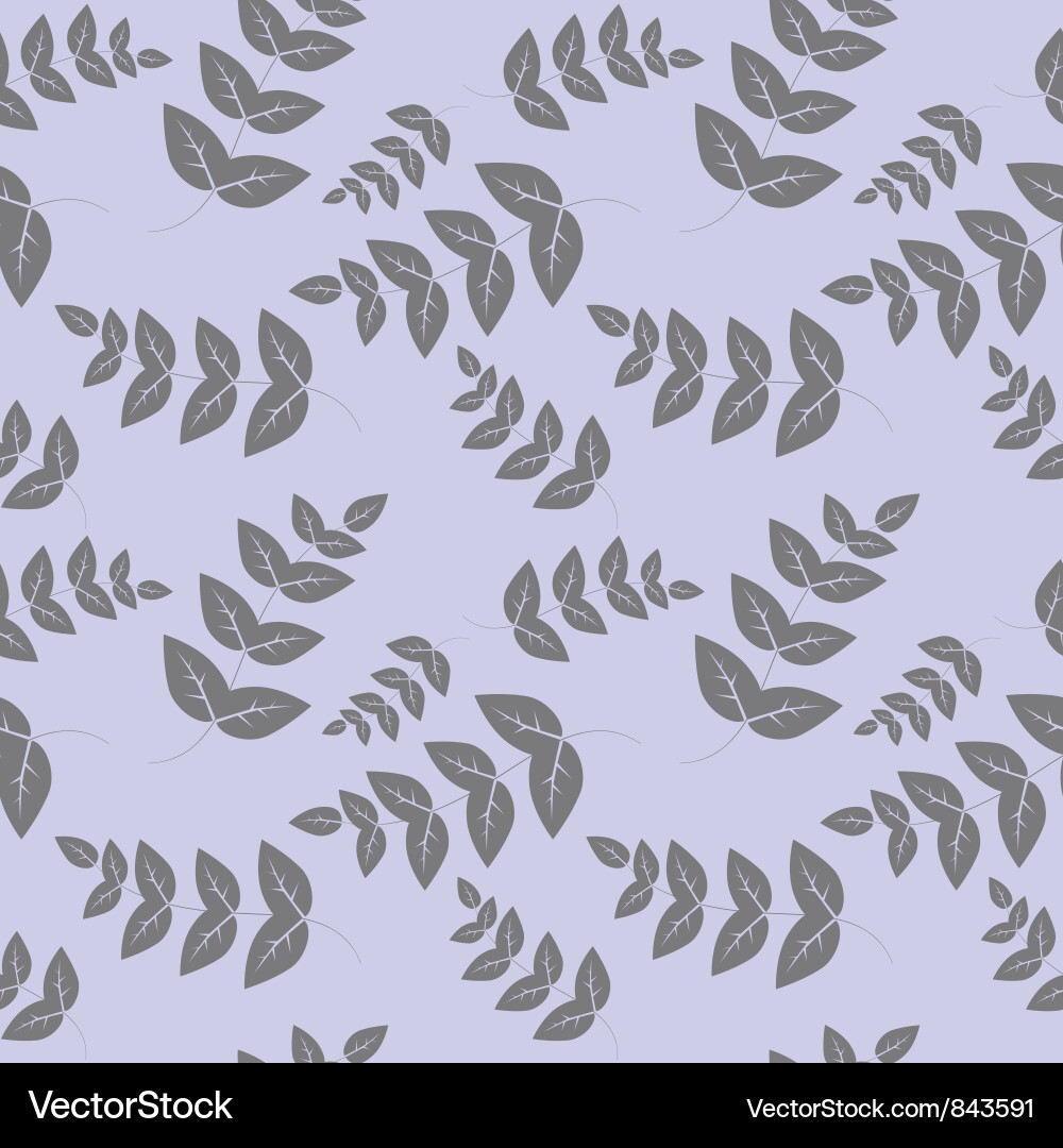 Leafy Branch Pattern Vector Image