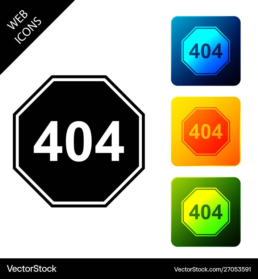 Page with a 404 error icon isolated template Page with a 404 error icon isolated template vector image