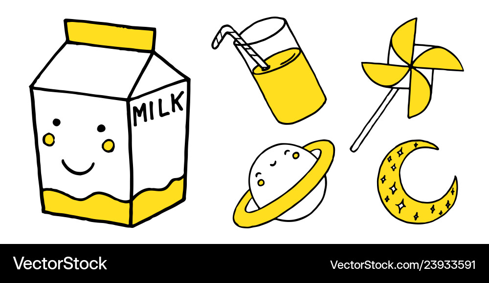 Patch set on white background vector image
