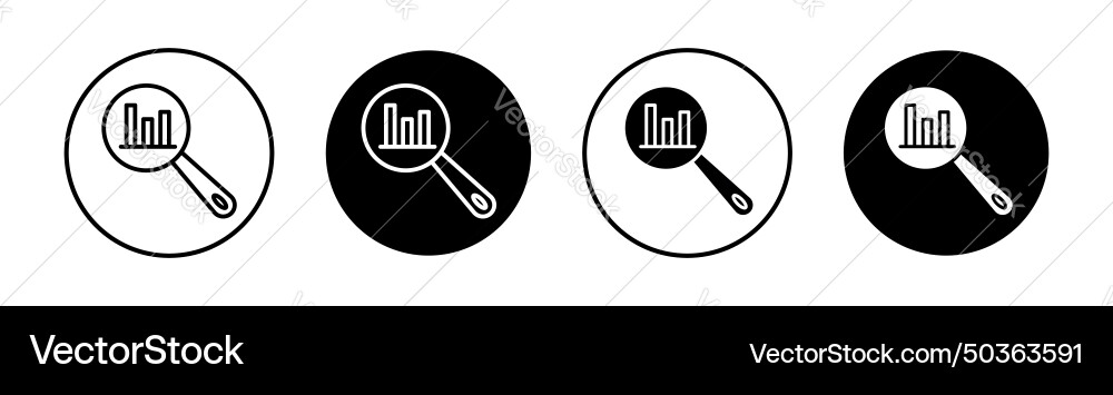 Prediction icon set analysis and predict forecast Prediction icon set analysis and predict forecast Vector Image