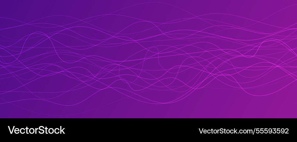 Abstract gradient background with wave beams vector image
