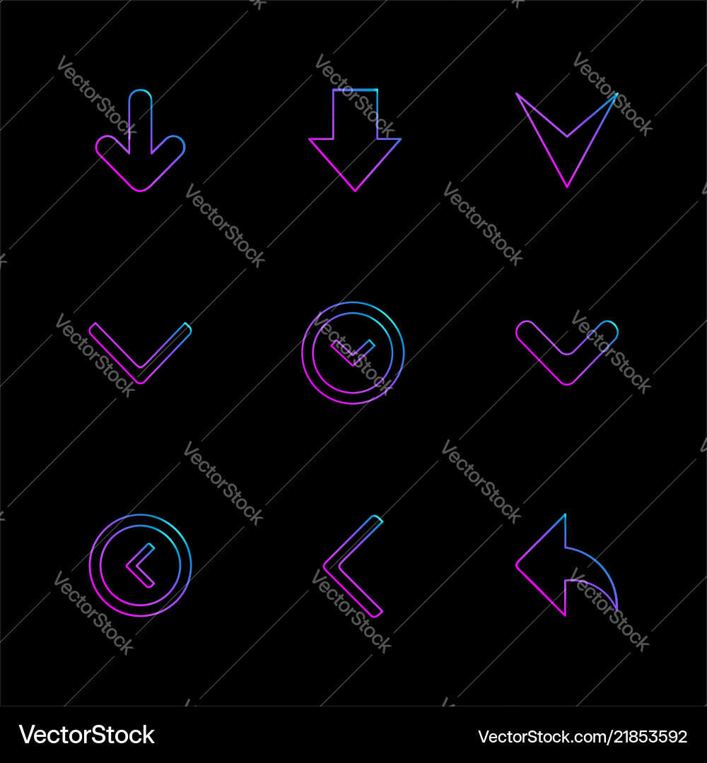 Arrows directions pointer arrow user vector image