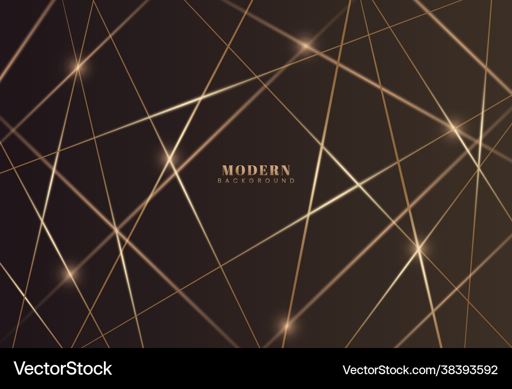 Gold Overlap Light Lines Abstract Vector Image
