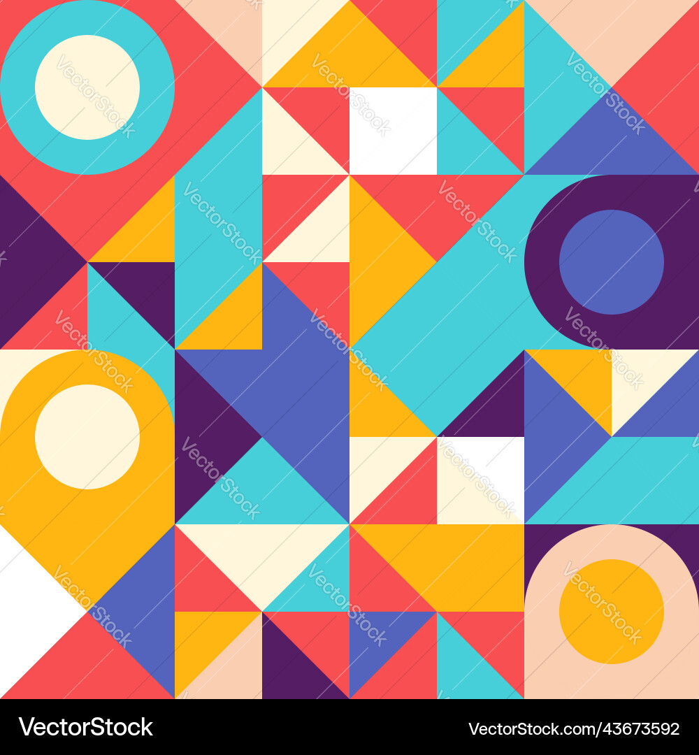 Retro Geometric Pattern vector image