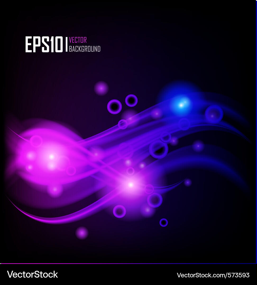 Abstract Glowing Color Background Vector Image