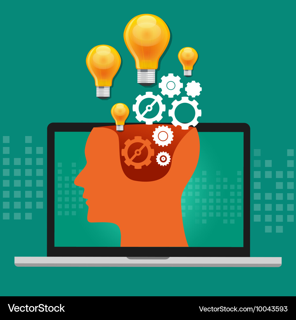 Artificial Intelligence Robot Brain vector image