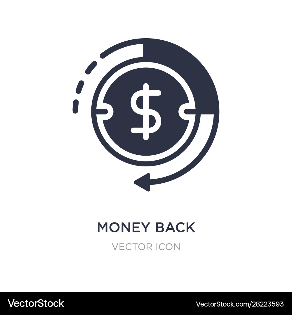 Money Back Refund Icon Royalty Free Vector Image