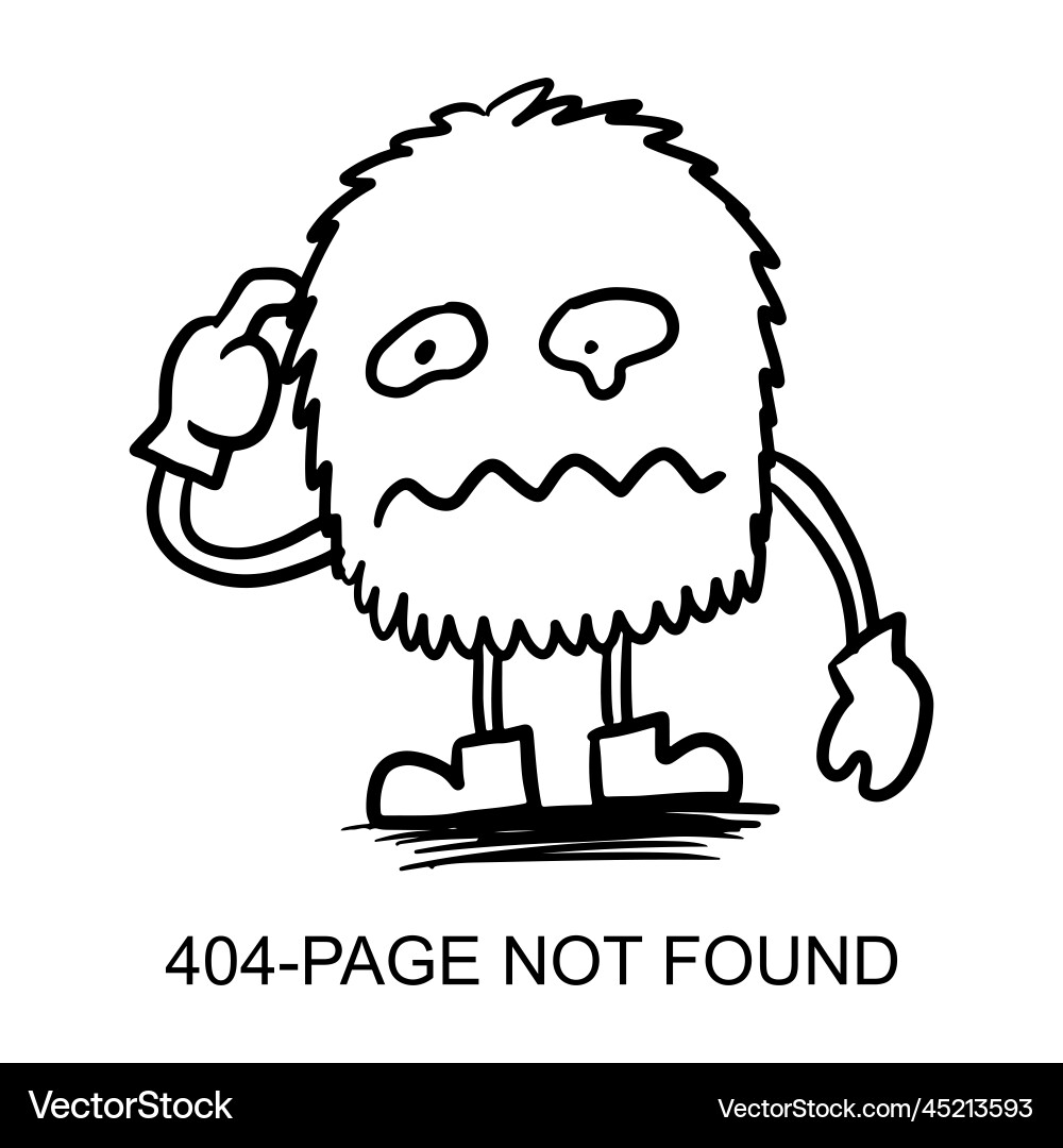 Page not found error 404 system updates Vector Image