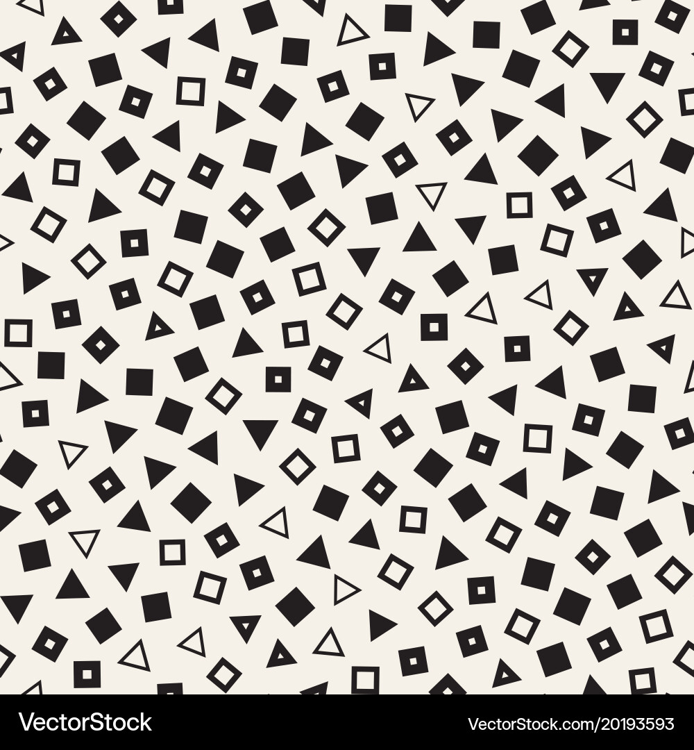 Seamless chaotic patterns randomly scattered vector image