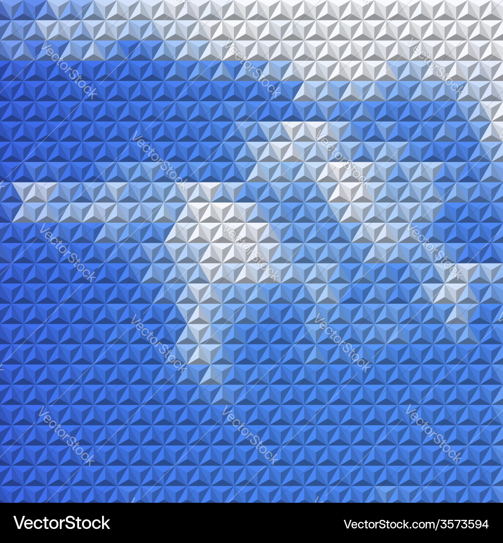 Abstract background with mosaic clouds vector image