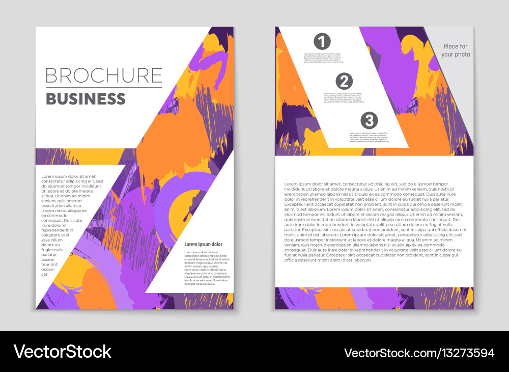 Abstract layout background set for art vector image