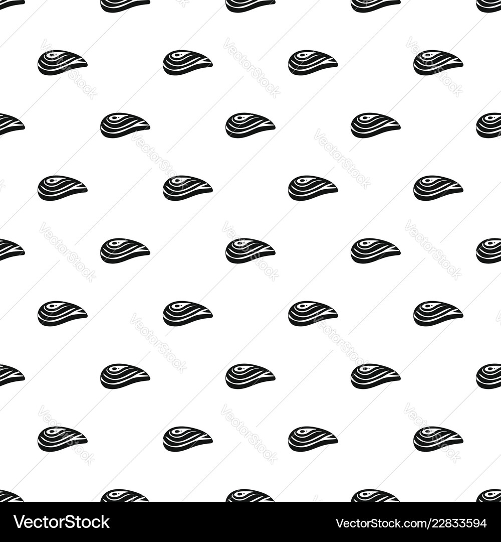 Aquatic shell pattern seamless vector image