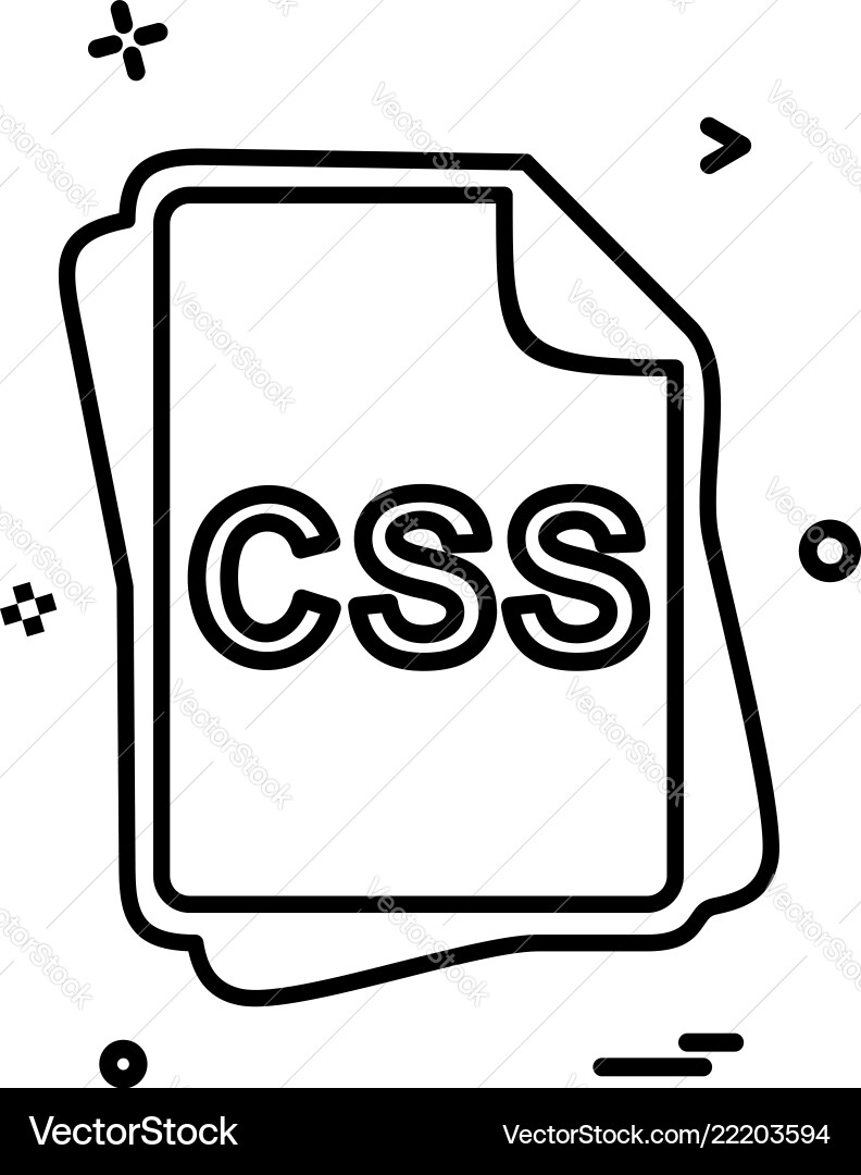 Css Dateityp Icon Design Css Dateityp Icon Design vektorbild