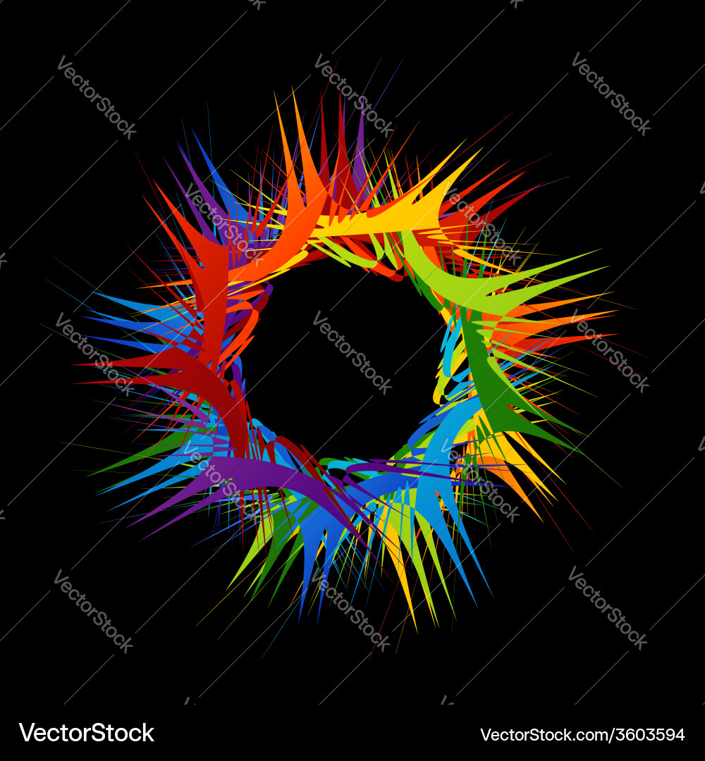 Fractal design element or banner for web vector image