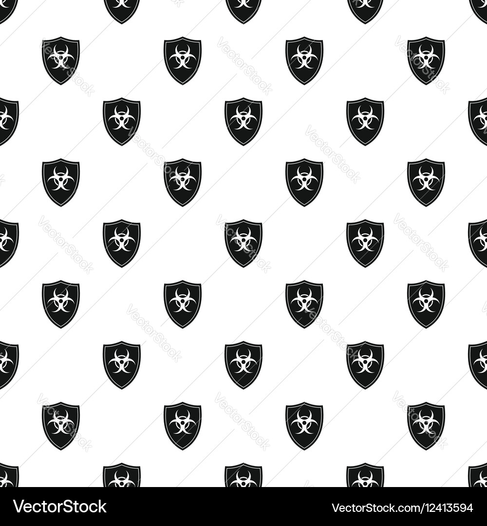 Radioactive sign pattern simple style vector image