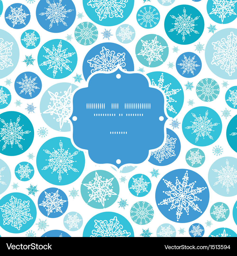 Snowflake Seamless Pattern vector image