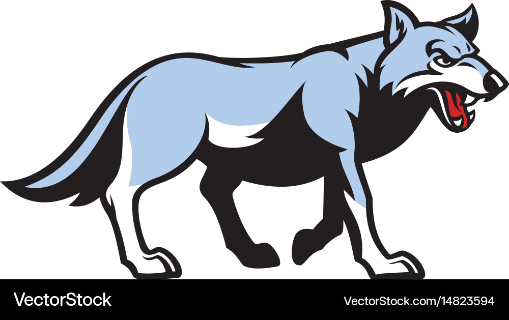Wolf mascot Royalty Free Vector Image - VectorStock