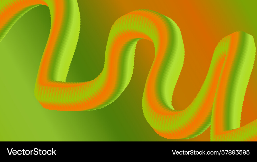Blend flowing 3d background yellow gradient design Vector Image